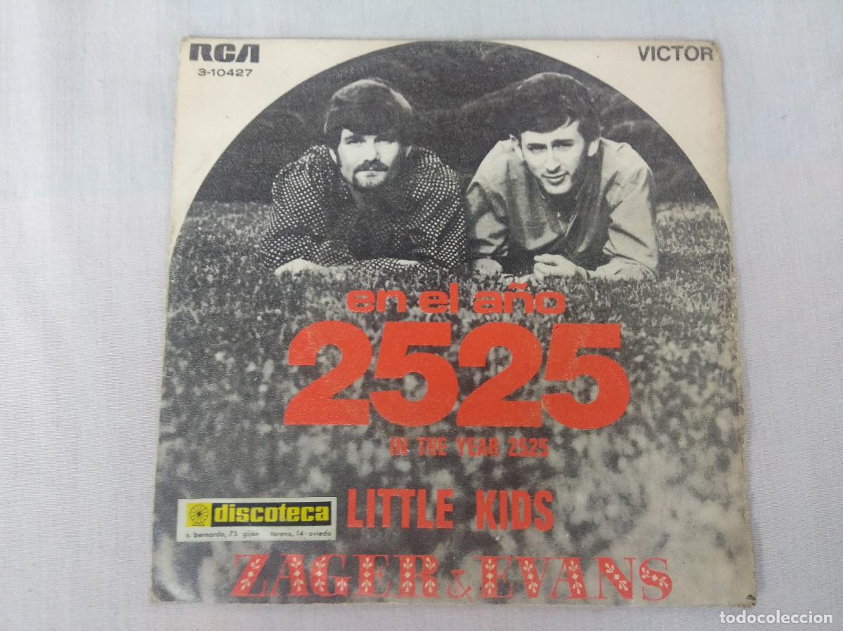 Discos de vinilo: ZAGER & EVANS/EN EL A&Ntilde;O 2525/SINGLE. - Foto 1