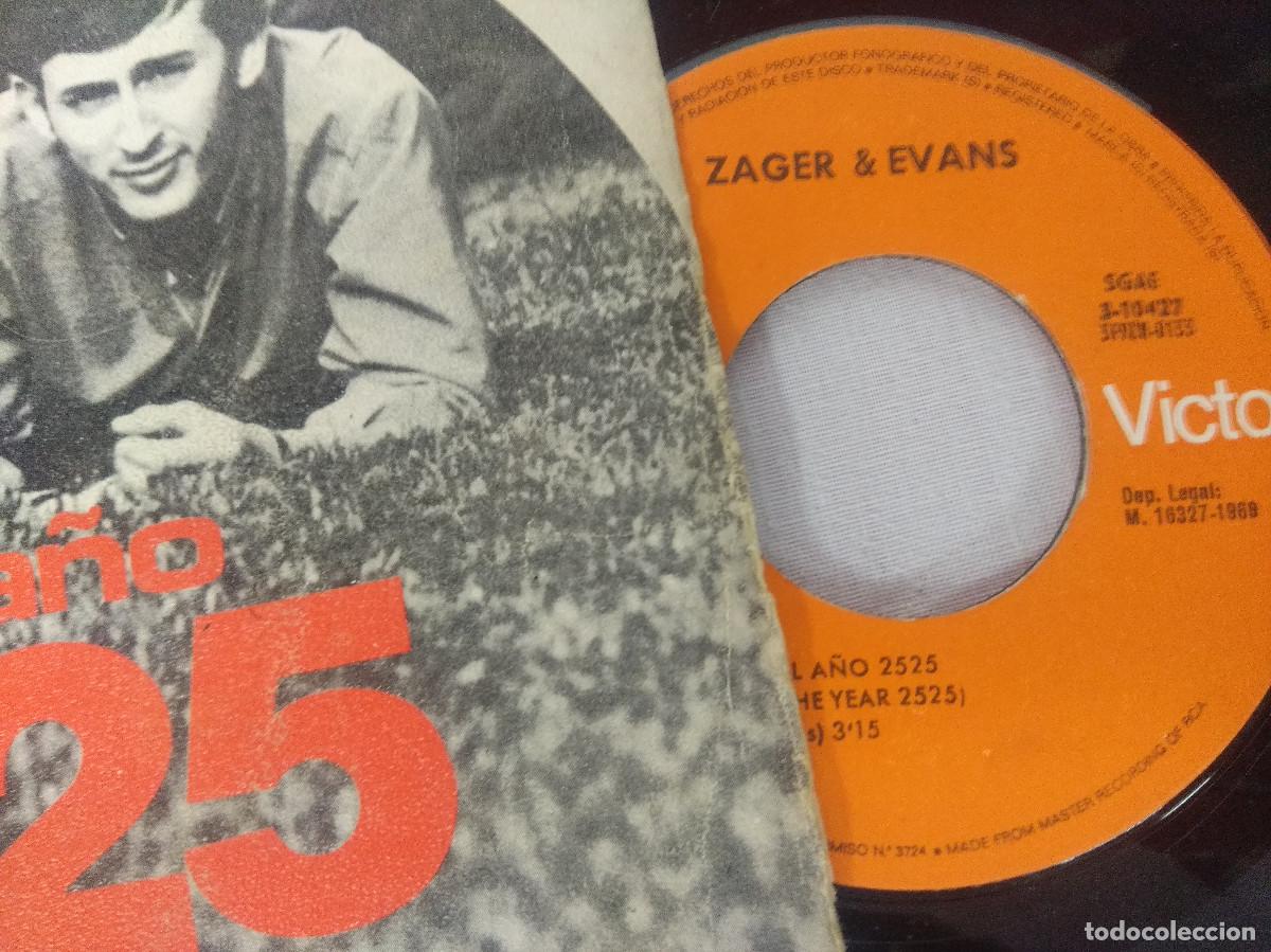 Discos de vinilo: ZAGER & EVANS/EN EL A&Ntilde;O 2525/SINGLE. - Foto 2