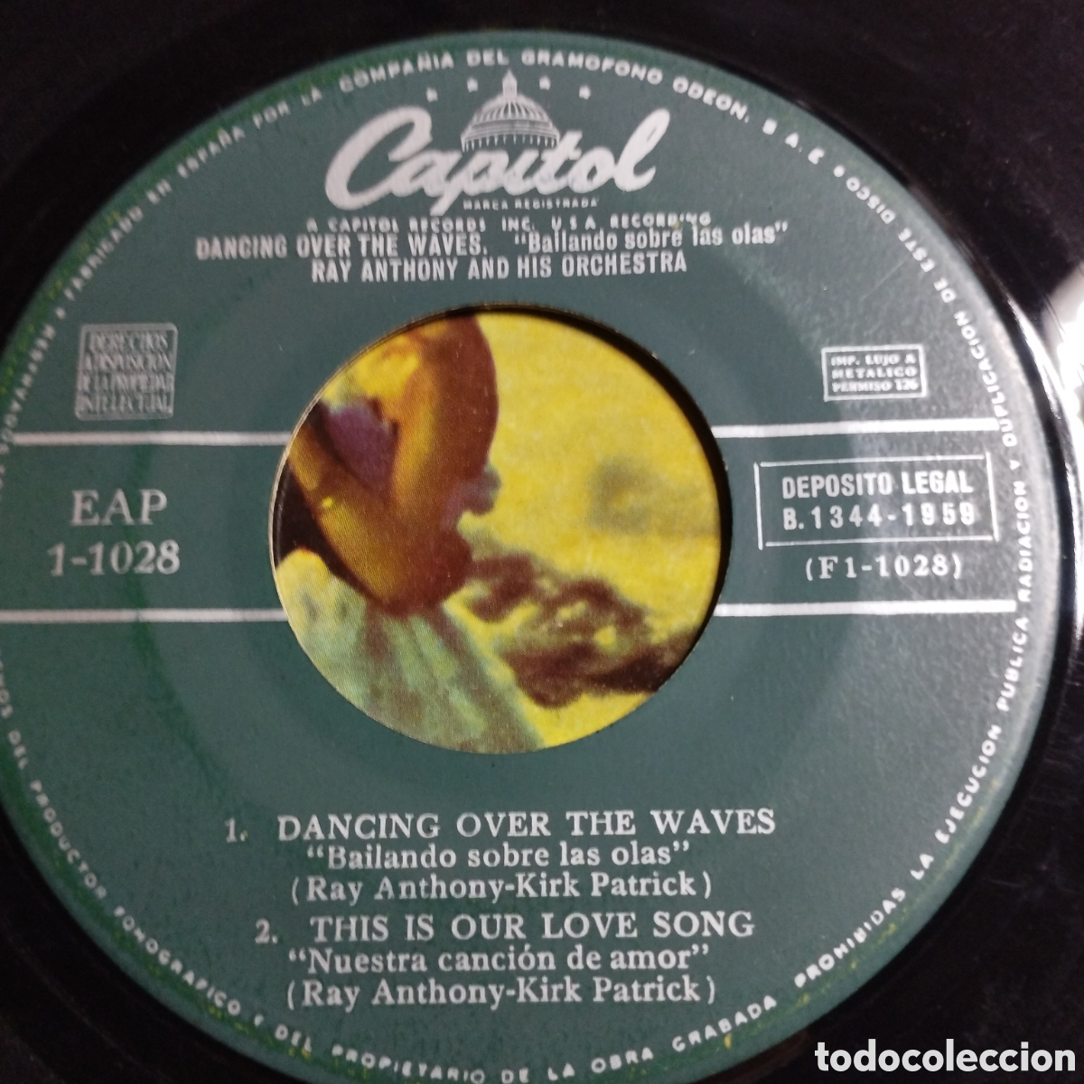 Discos de vinilo: EP 7&rdquo; Ray Anthony 1959 Dancing over the waves + 3. - Foto 3
