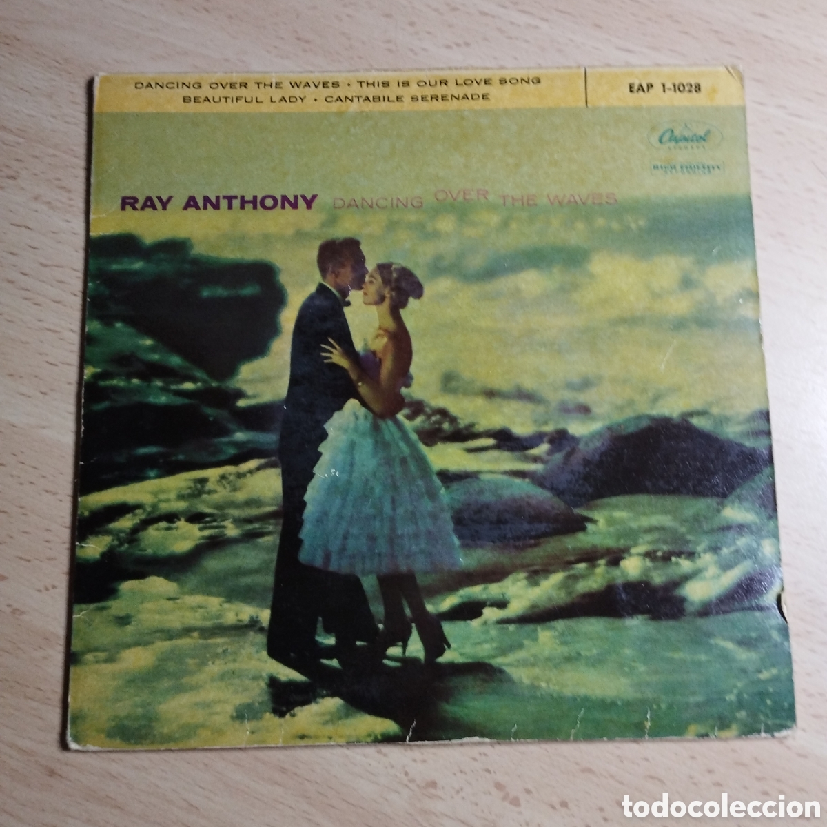 Discos de vinilo: EP 7&rdquo; Ray Anthony 1959 Dancing over the waves + 3. - Foto 1