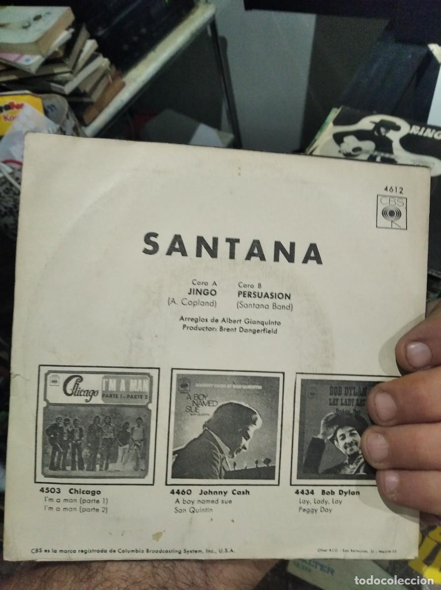 Discos de vinilo: SINGLE SANTANA 1970 JINGO - Foto 2