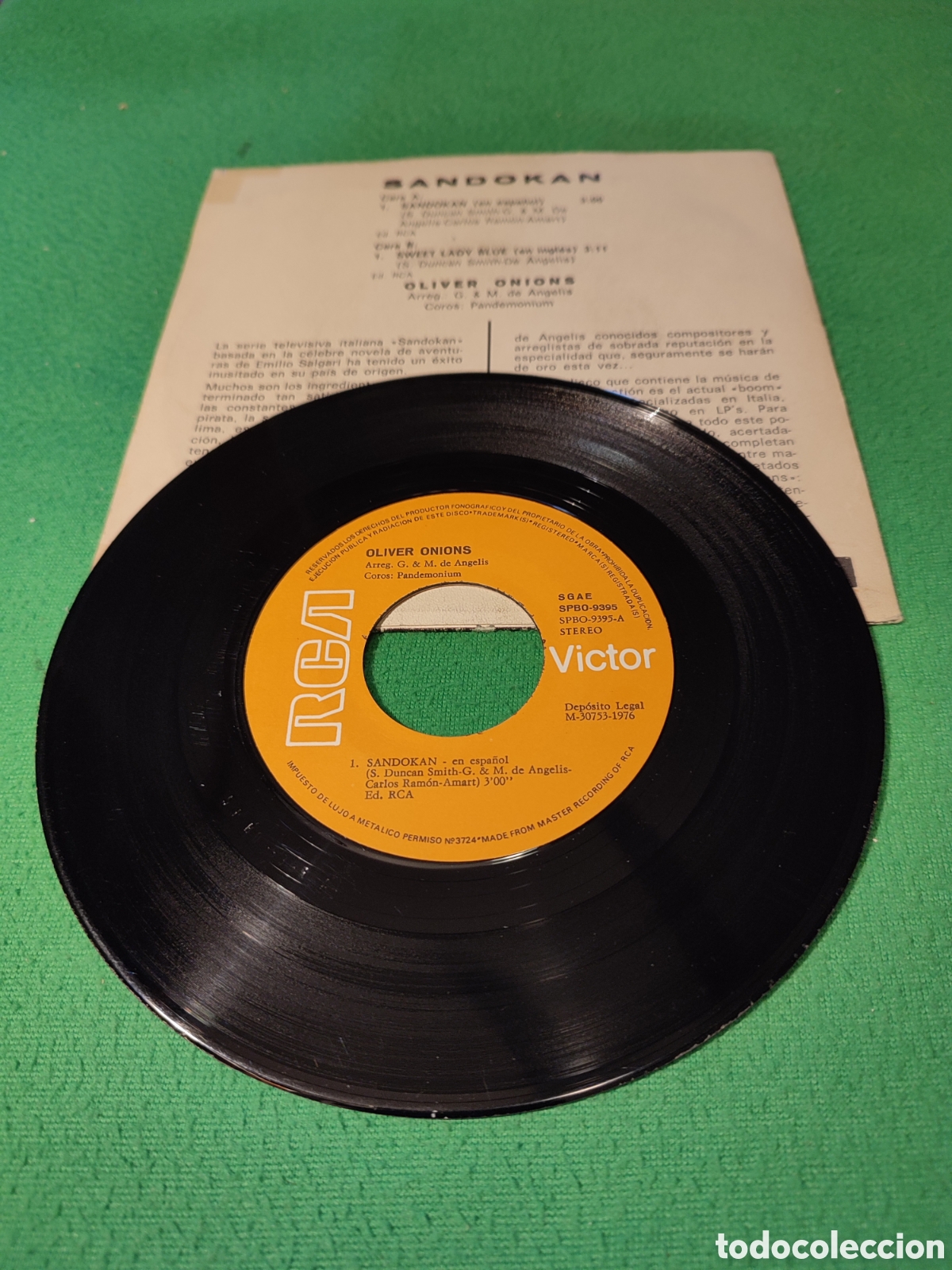 Discos de vinilo: Oliver Onions - Sandokan - Foto 2