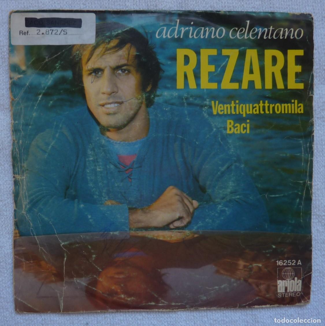 Discos de vinilo: ADRIANO CELENTANO // REZARE // 1975 // SINGLE - Foto 1