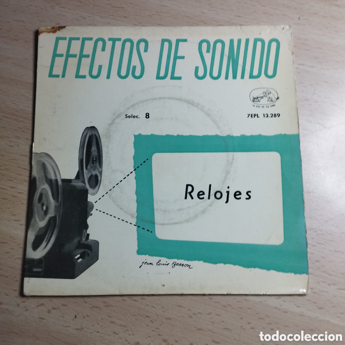 Discos de vinilo: EP 7&rdquo; Efectos de Sonido 1959 Relojes. - Foto 1
