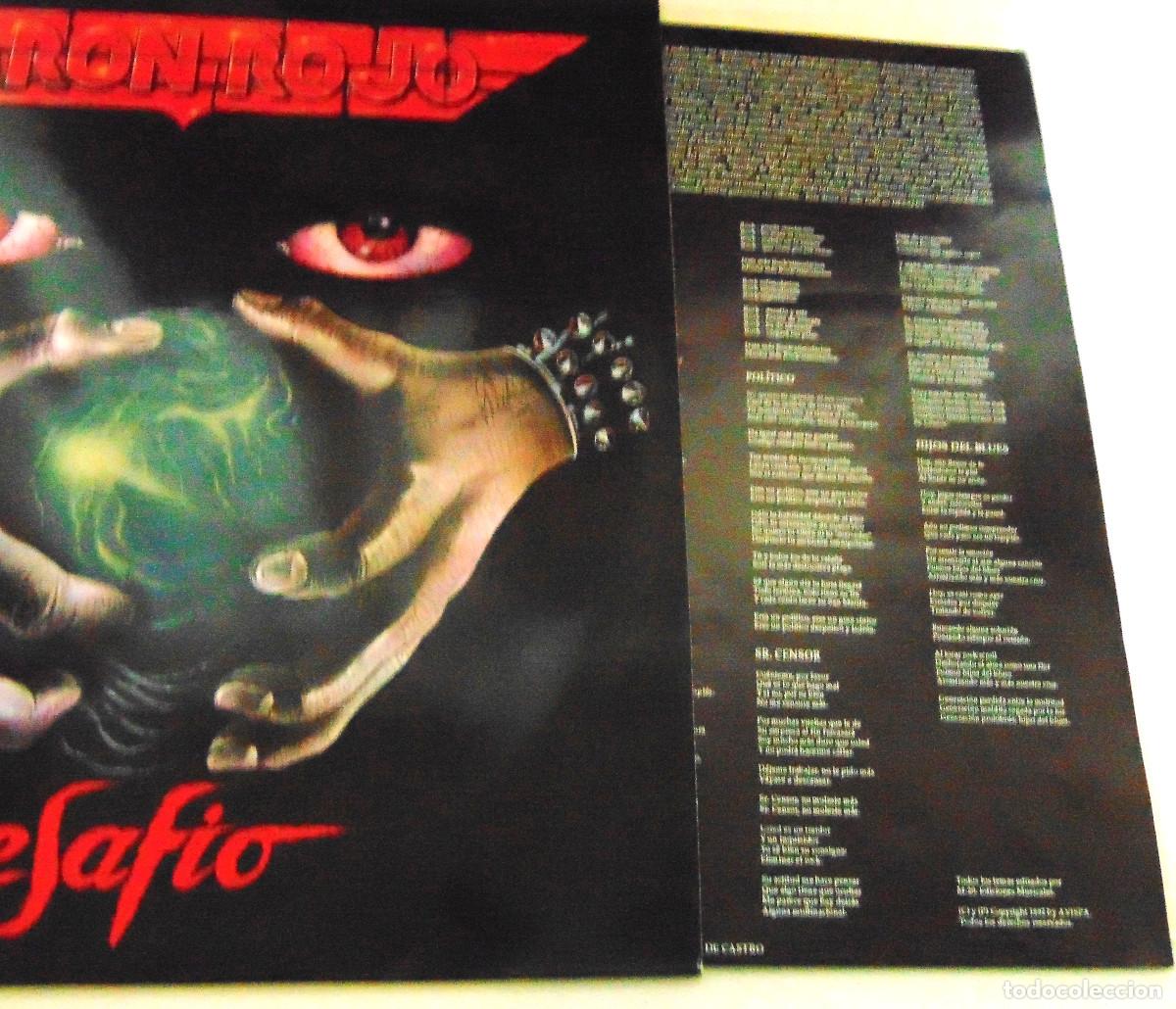 Discos de vinilo: BARON ROJO &ndash; Desafio - LP AVISPA 1992 - Foto 3