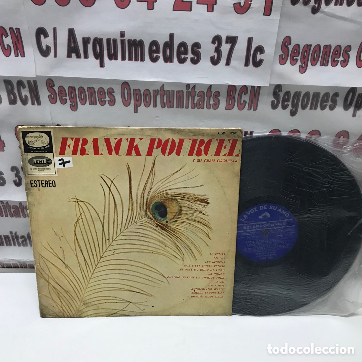 Discos de vinilo: VINILO FRANCK POURCEL LE TEMPS - Foto 1