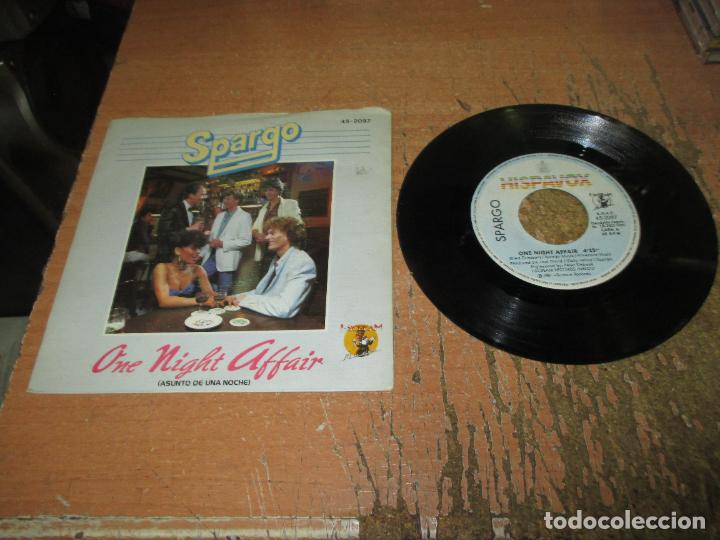Discos de vinilo: SPARGO - ONE NIGHT AFFAIR - SINGLE - SPAIN - HISPAVOX - LH - - Foto 1