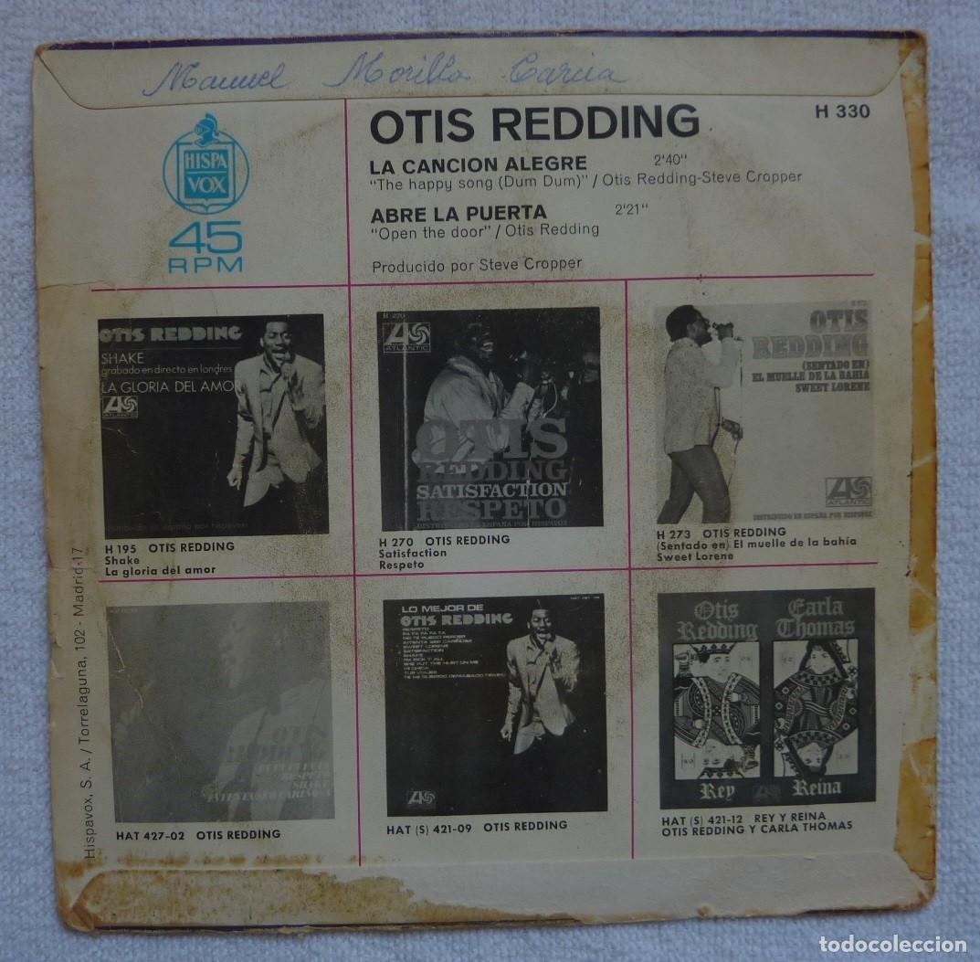 Discos de vinilo: OTIS REDDING // LA CANCI&Oacute;N ALEGRE // 1968 // SINGLE - Foto 2