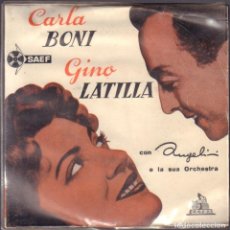 Discos de vinilo: CARLA BONI Y GINO LATILLA - ANGELINI E LA SUA ORCHESTRA / ONLY YOU.../ EP CETRA 1958 RF-6875