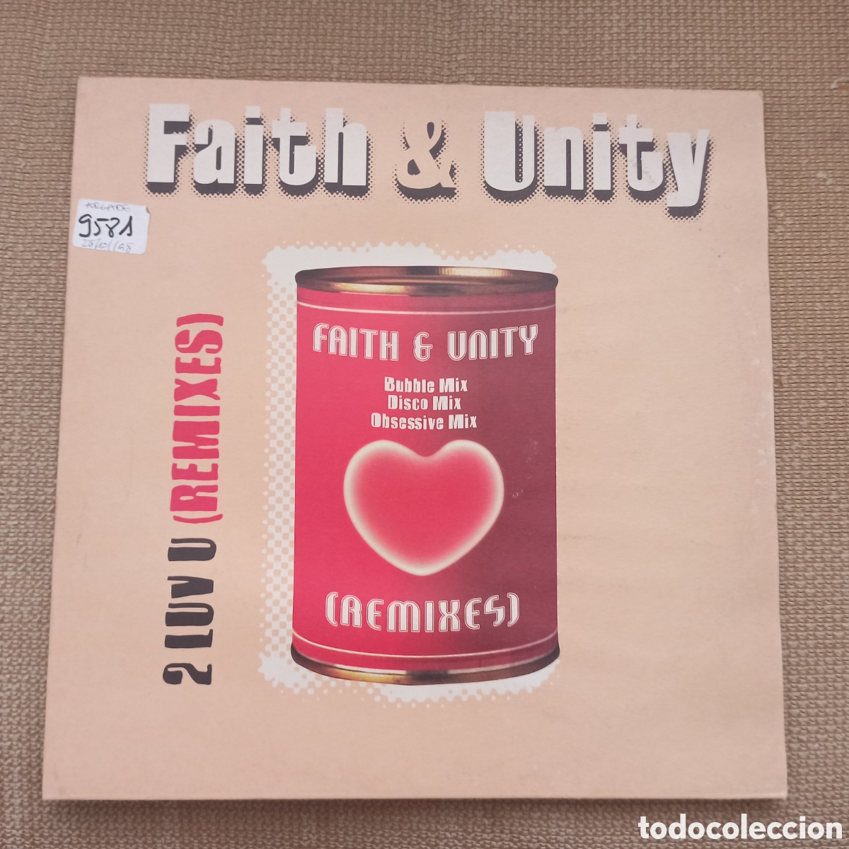 Discos de vinilo: Faith & Unity - 2 Luv U (Remixes) (12&rdquo;) - Foto 1