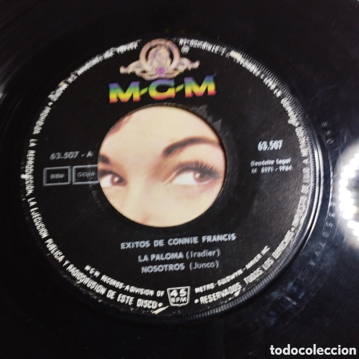 Discos de vinilo: EP 7&rdquo; &Eacute;xitos de Connie Francis 1964 La paloma + 3. - Foto 3
