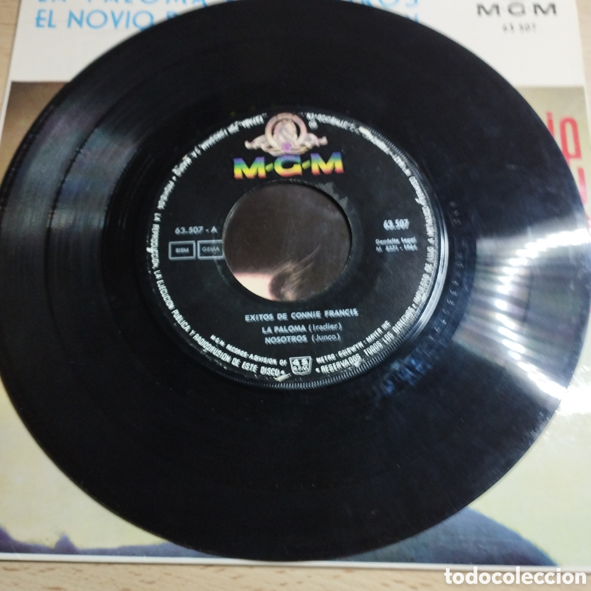 Discos de vinilo: EP 7&rdquo; &Eacute;xitos de Connie Francis 1964 La paloma + 3. - Foto 4