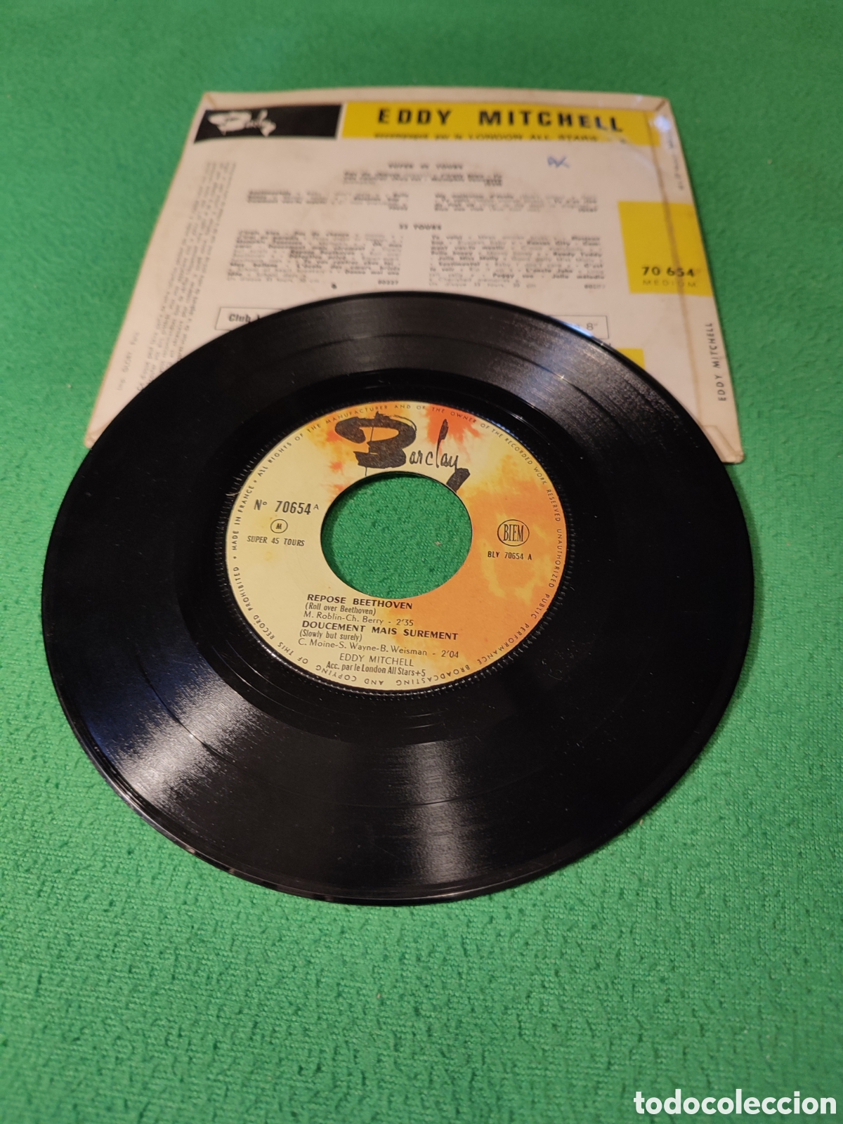 Discos de vinilo: Eddy Mitchell - Repose Beethoven + 3 - Foto 2