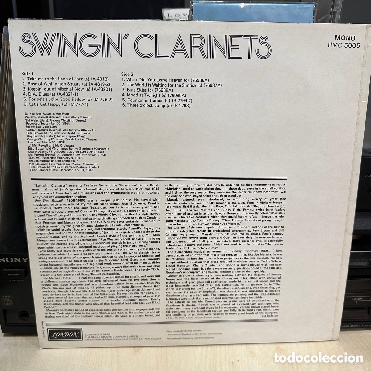 Discos de vinilo: Swingin Clarinets (LP, Comp) - Foto 2
