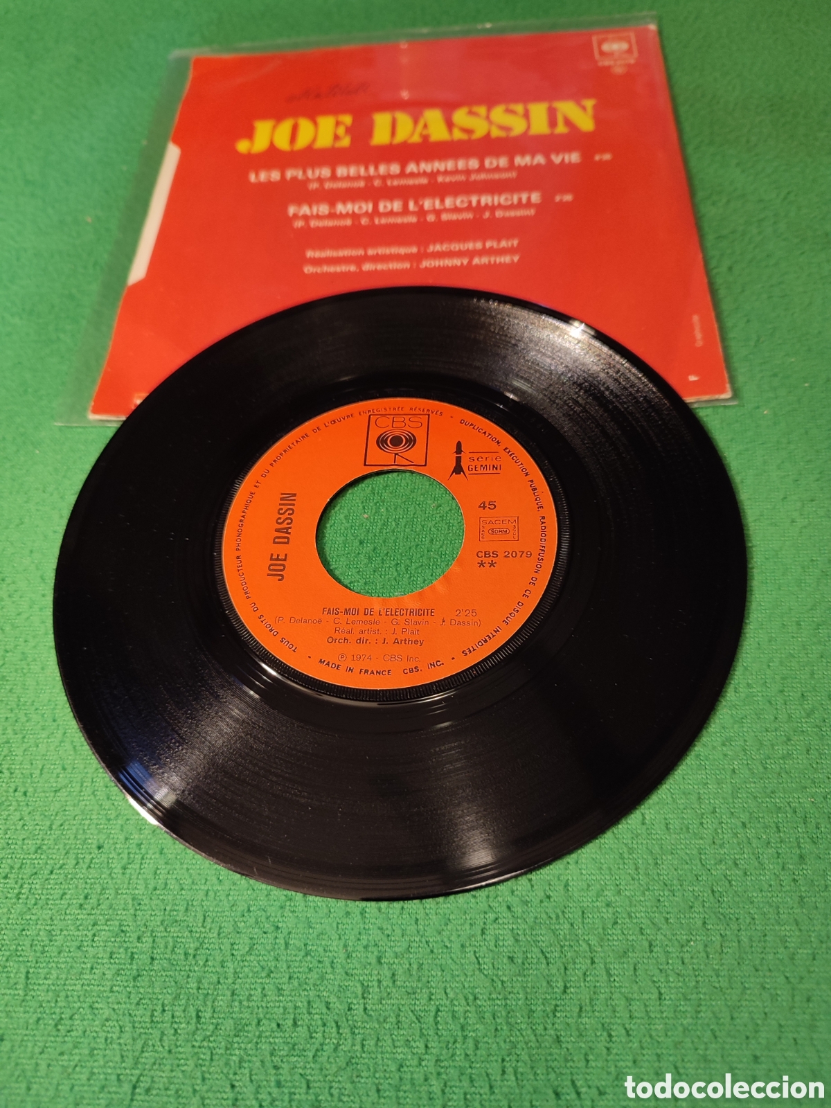 Discos de vinilo: Joe Dassin - Fais - moi de lelectricite - Foto 2