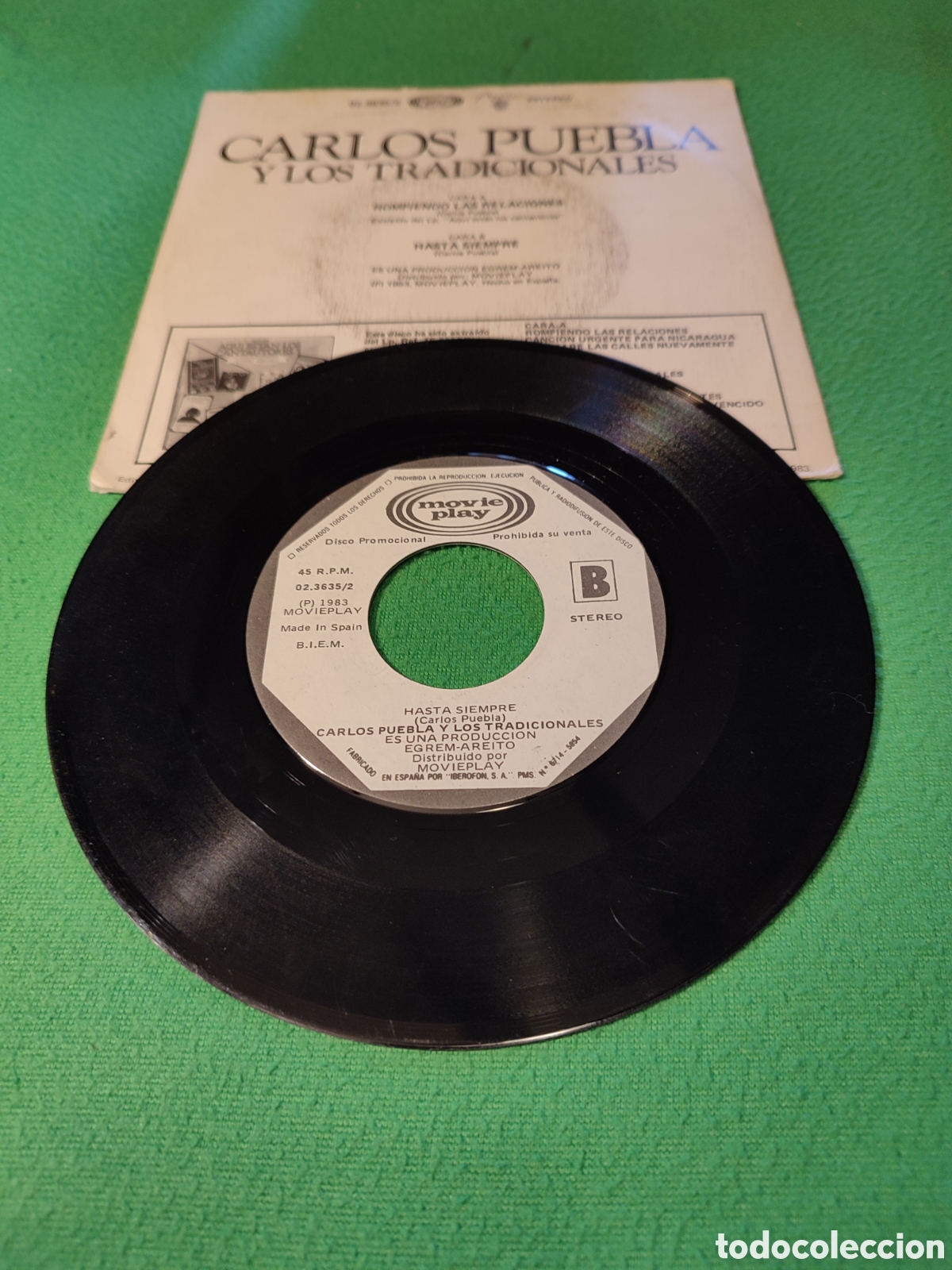 Discos de vinilo: Carlos Puebla y los Tradicionales - Hasta siempre - Foto 2