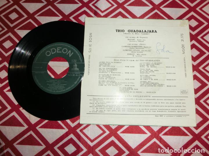 Discos de vinilo: TRIO GUADALAJARA - Matabu +3 - Foto 2