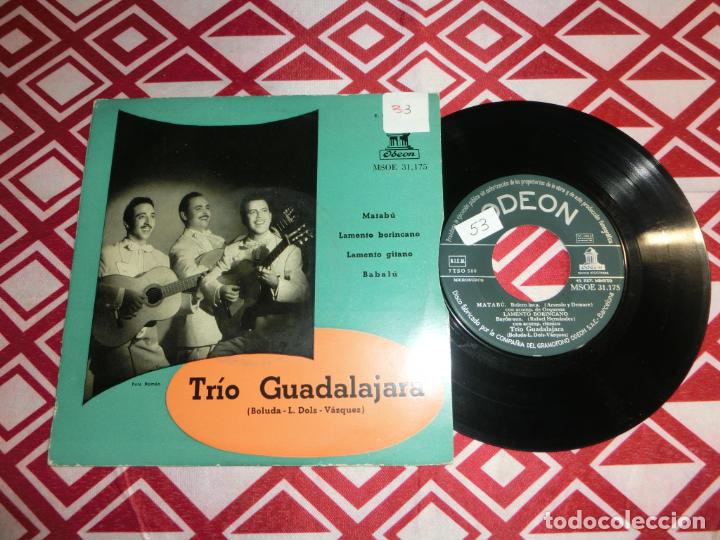 Discos de vinilo: TRIO GUADALAJARA - Matabu +3 - Foto 1