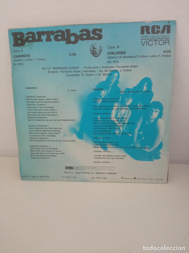 Discos de vinilo: Barrabas &lrm;&ndash; Casanova / Children - Foto 2