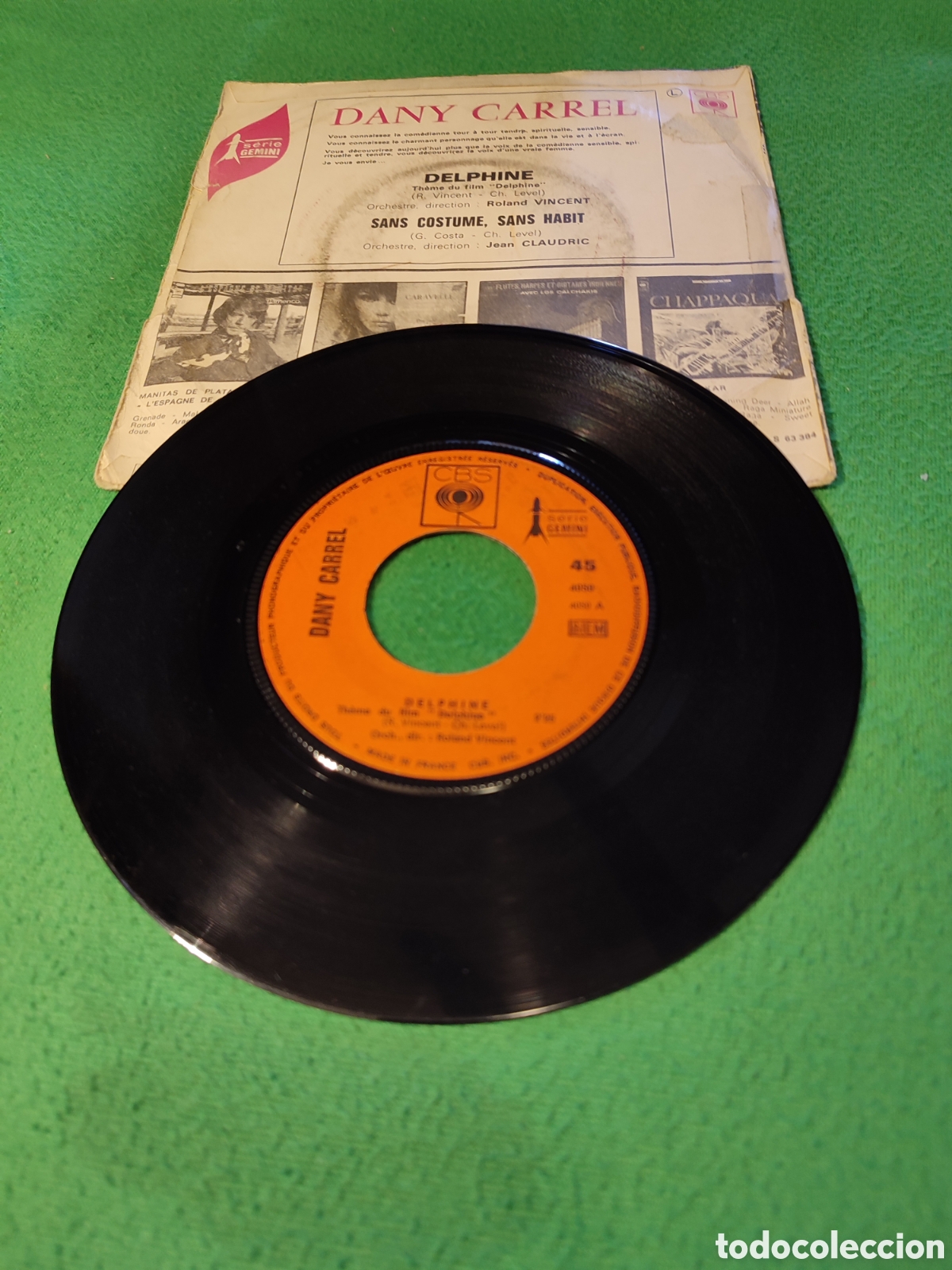 Discos de vinilo: Dany Carrel - Delphine - Foto 2