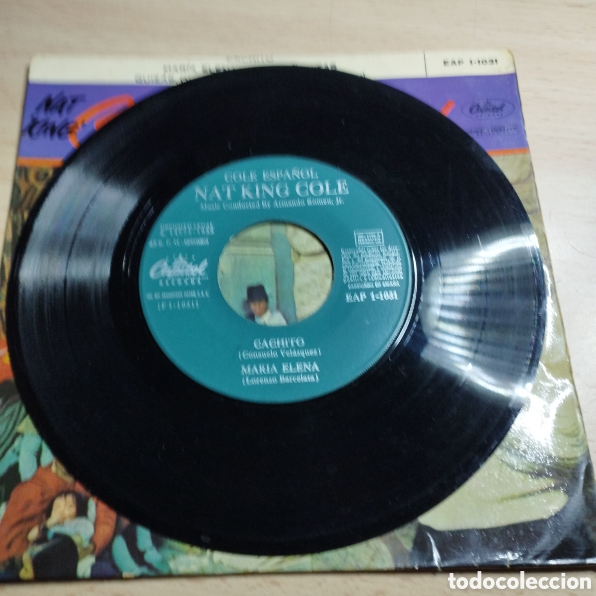 Discos de vinilo: EP 7&rdquo; Nat King Cole 1958 Cachito + 3. - Foto 4