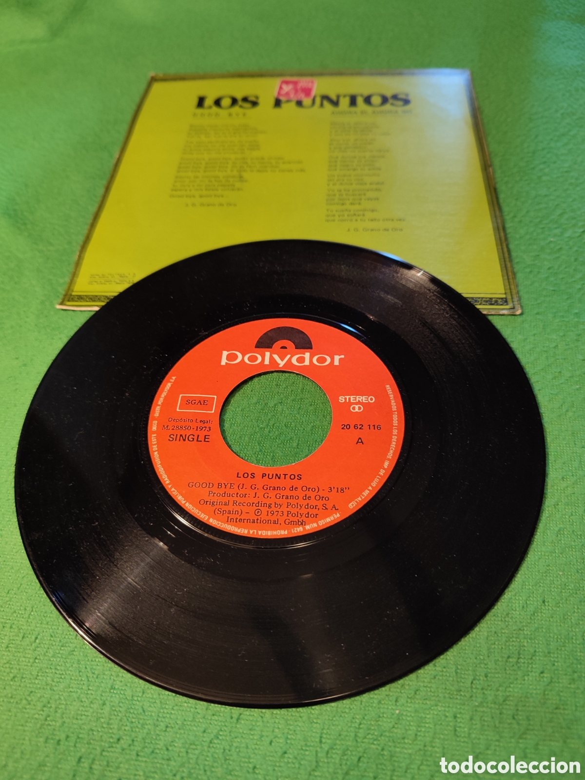 Discos de vinilo: Los Puntos - Goodbye Vinilo Single - Foto 2