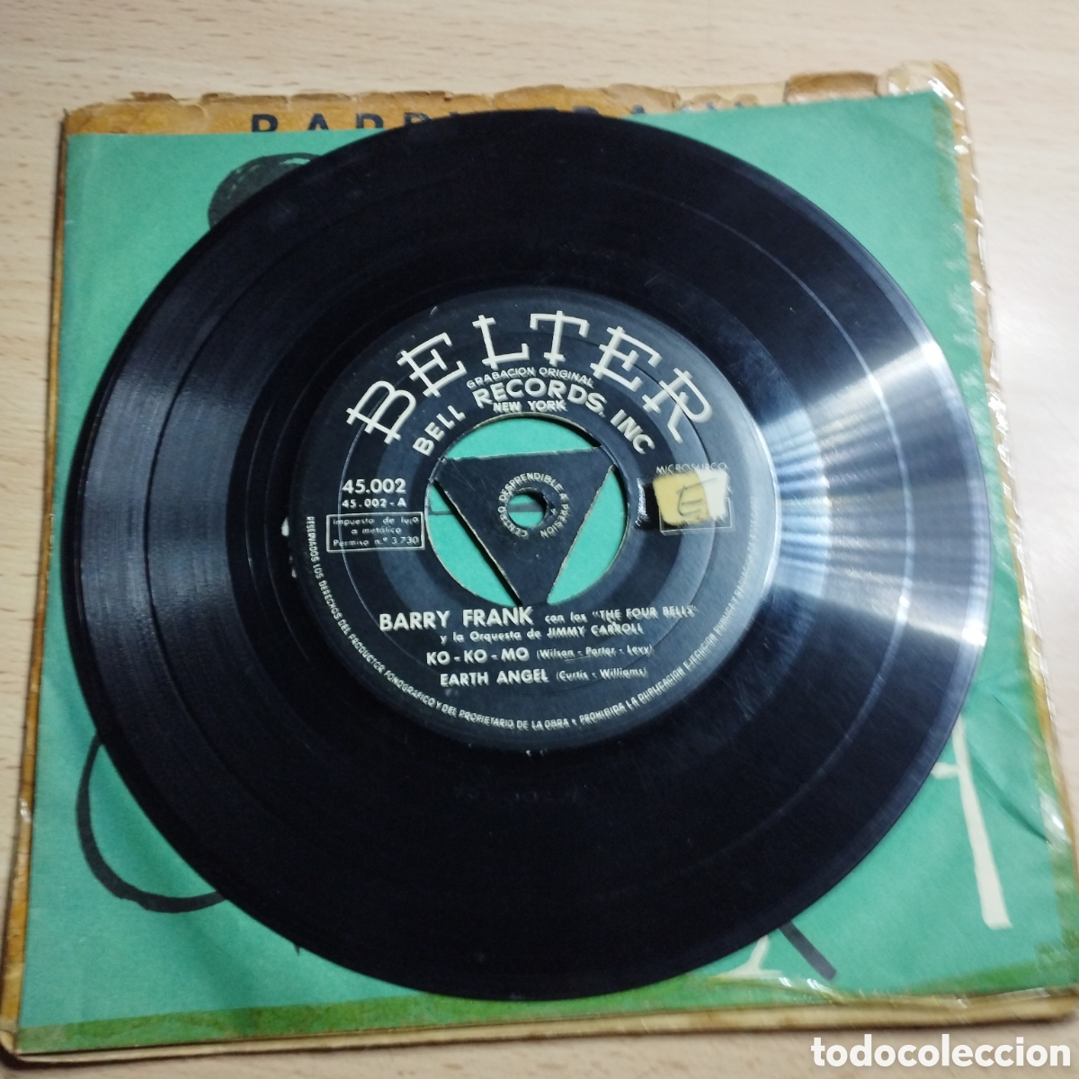 Discos de vinilo: EP 7&rdquo; Barry Frank. Interpreta. KO- KO. + 3 - Foto 5