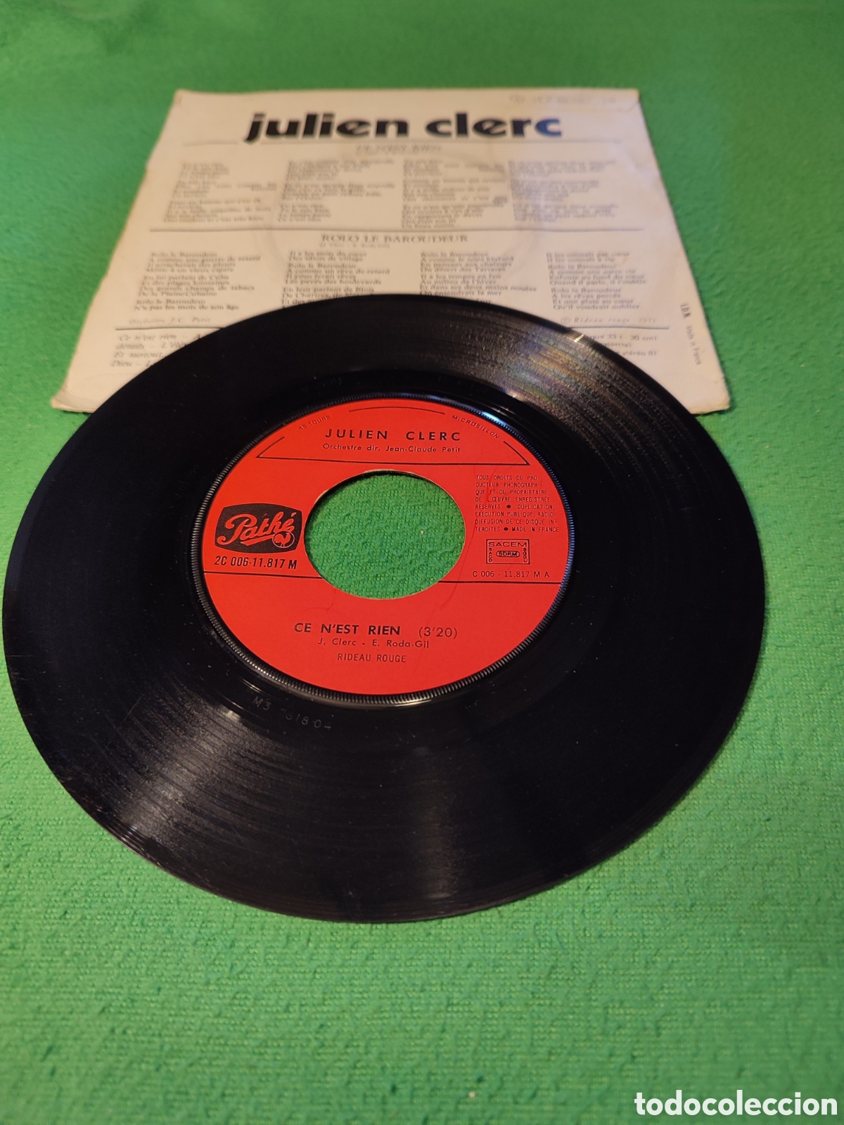 Discos de vinilo: Julien Clerc - Ce n est r&iacute;en - Foto 2