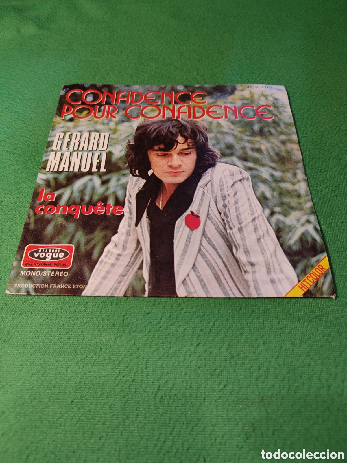 Discos de vinilo: Gerard Manuel - Confidence pour Confidence - Foto 1