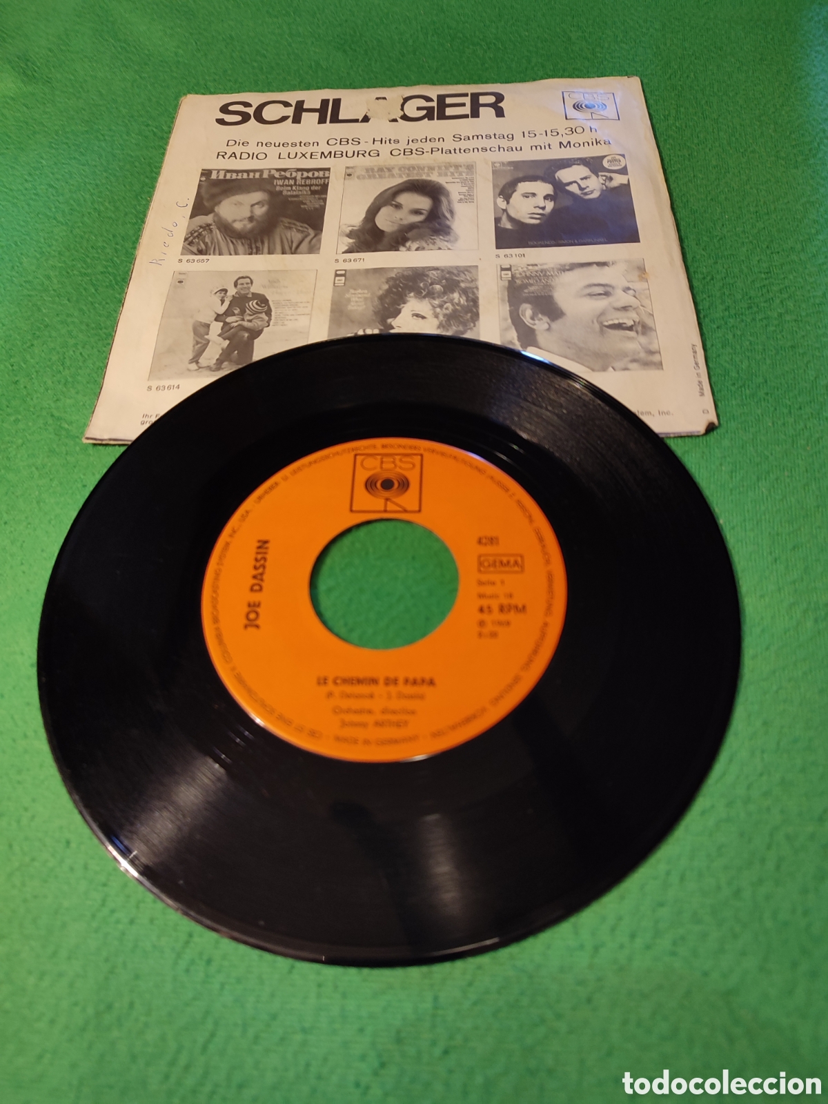 Discos de vinilo: Joe Dassin - Le chemin de pap&aacute; - Foto 2