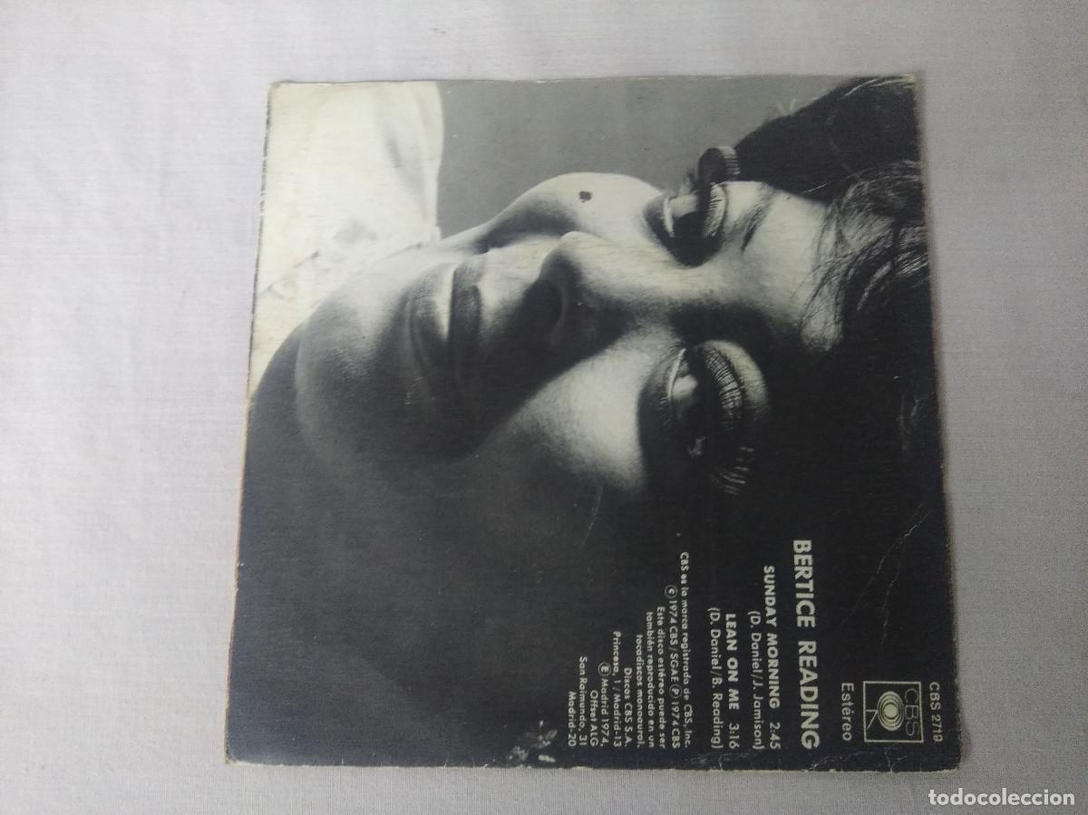 Discos de vinilo: BERTICE READING/SUNDAY MORNING/SINGLE. - Foto 3