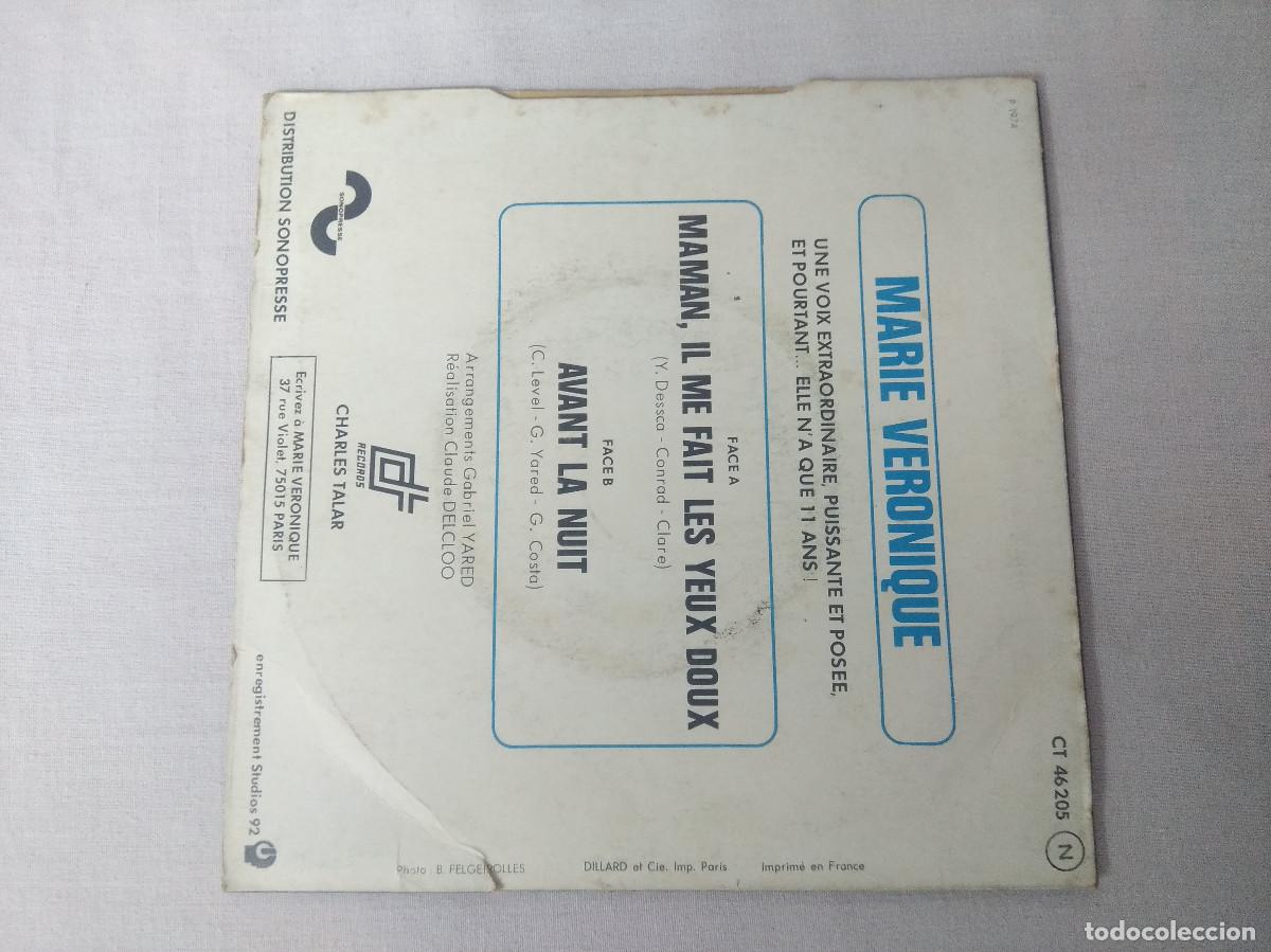 Discos de vinilo: MARIE VERONIQUE/MAMAN/SINGLE. - Foto 3