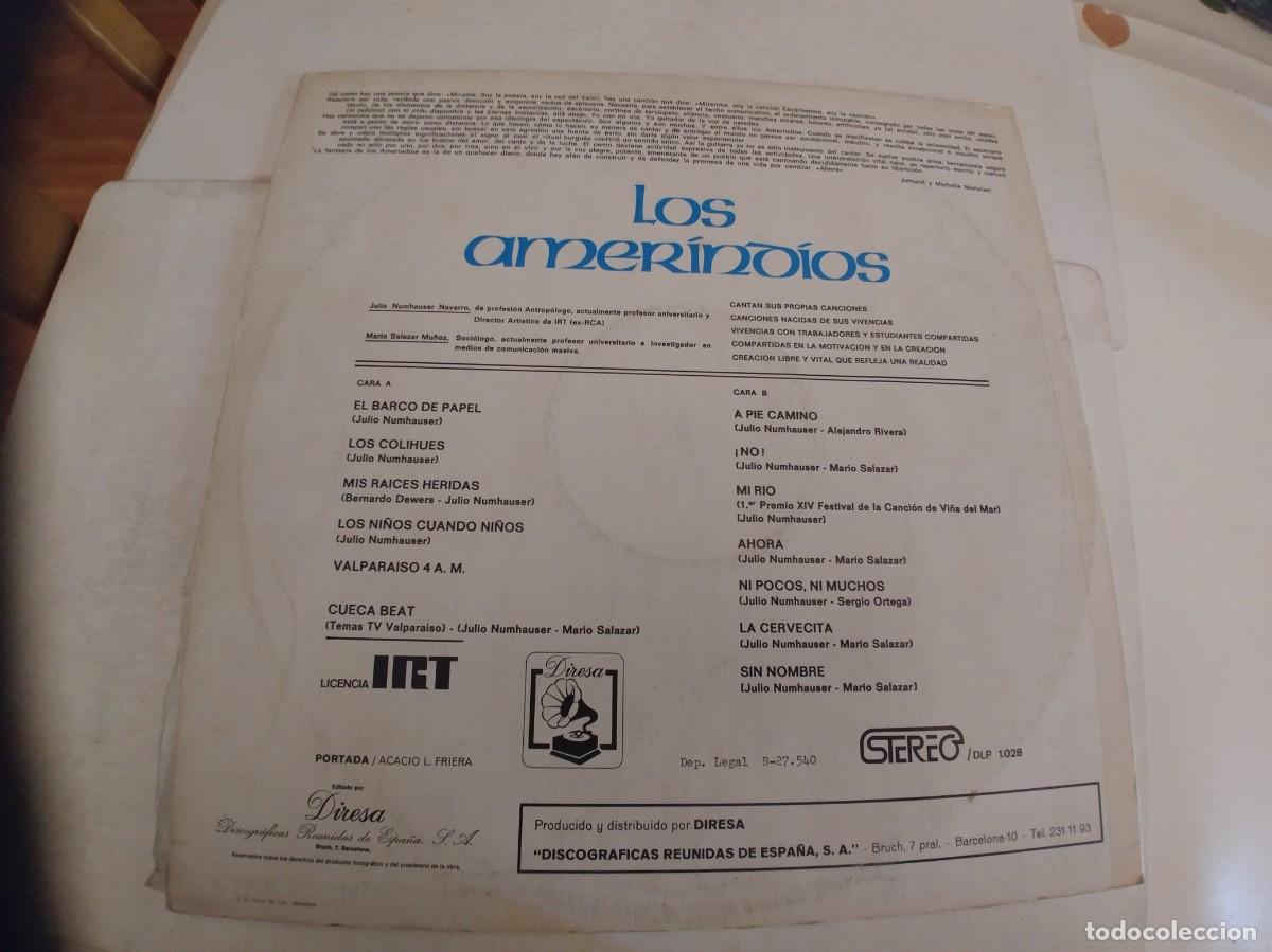 Discos de vinilo: LOS AMERINDIOS-LP 1973-ESPA&Ntilde;OL - Foto 2
