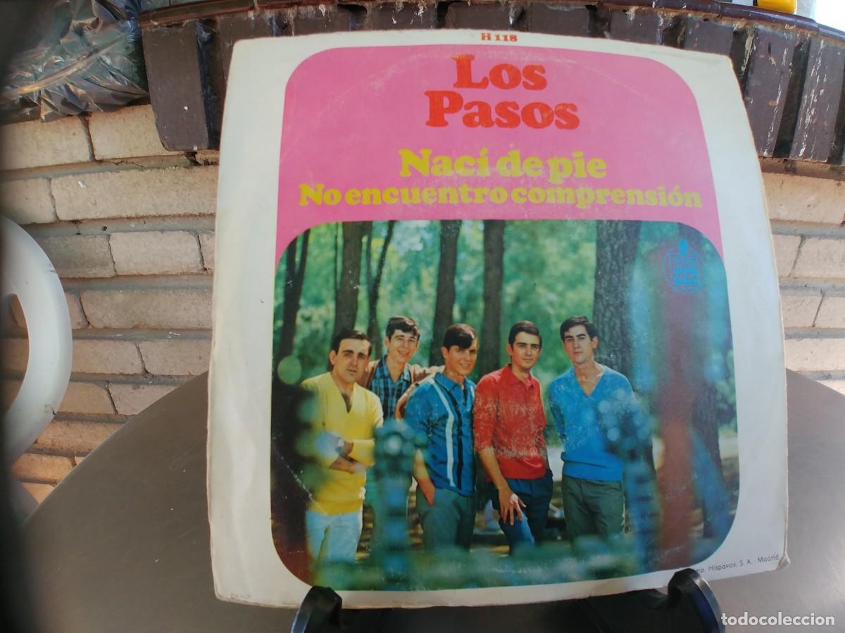 Discos de vinilo: LOS PASOS-SINGLE NACI DE PIE - Foto 2
