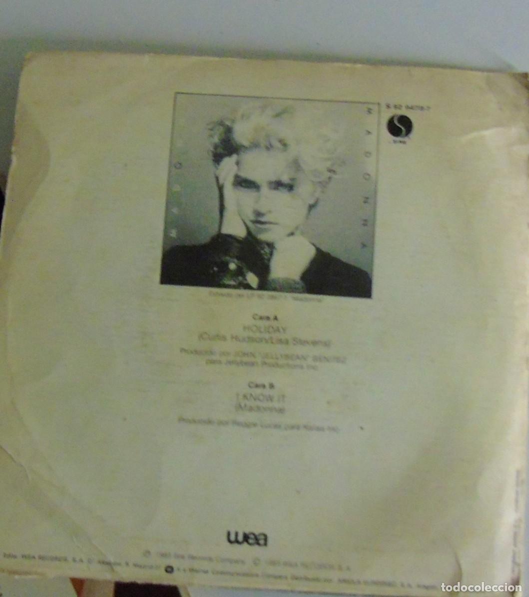 Discos de vinilo: Single HOLIDAY MADONA - Foto 2