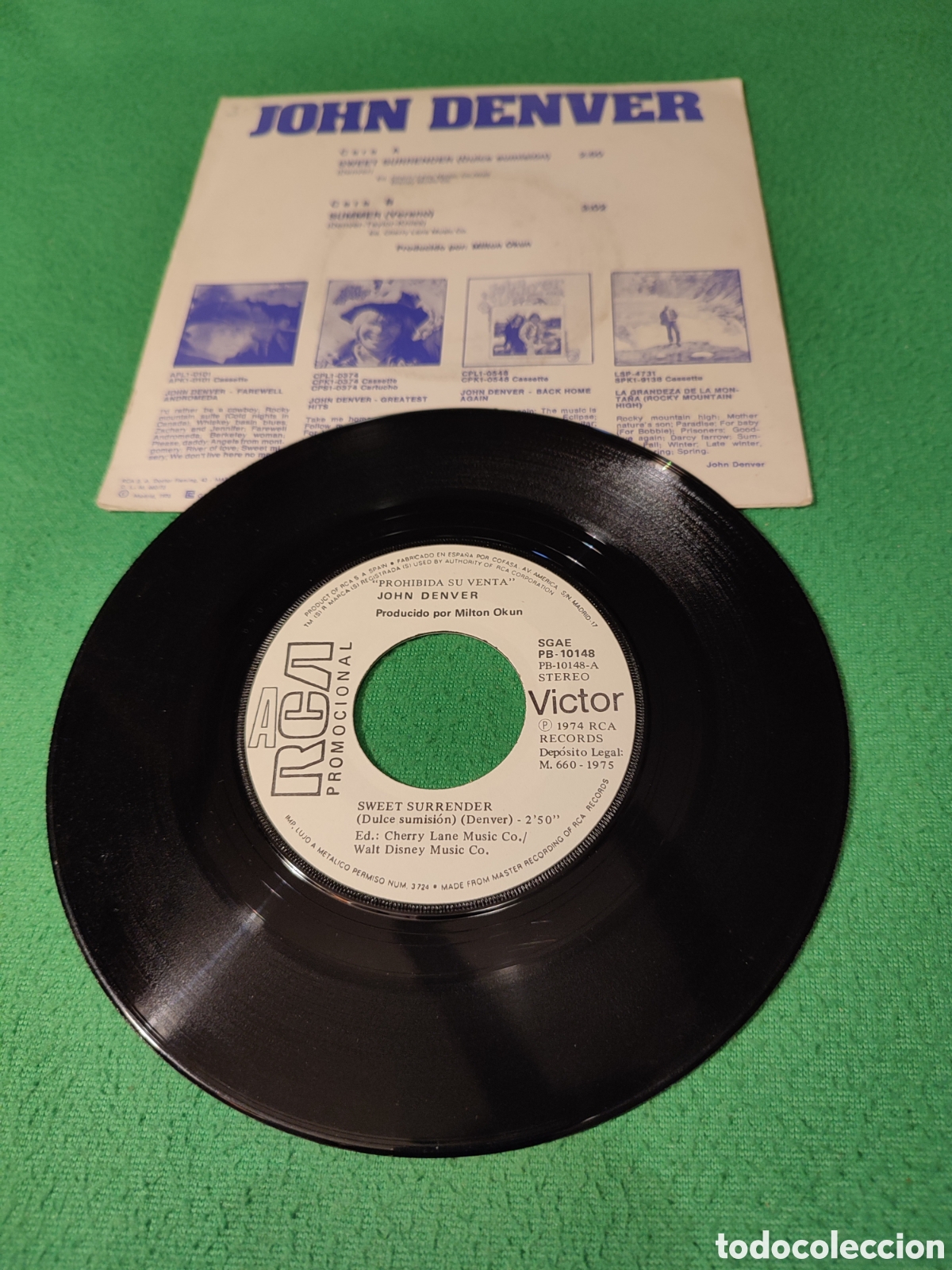 Discos de vinilo: John Denver - Sweet surrender - Foto 2