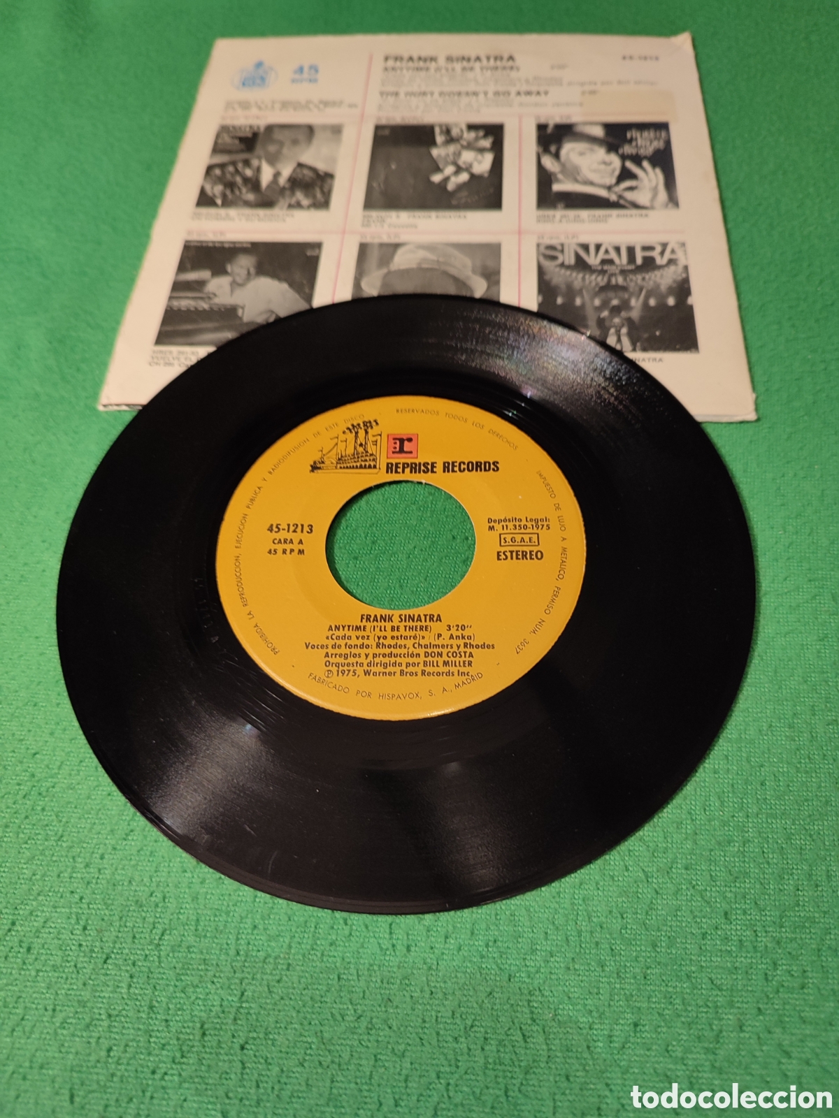 Discos de vinilo: Frank Sinatra - Anytime ( Ill be there) - Foto 2