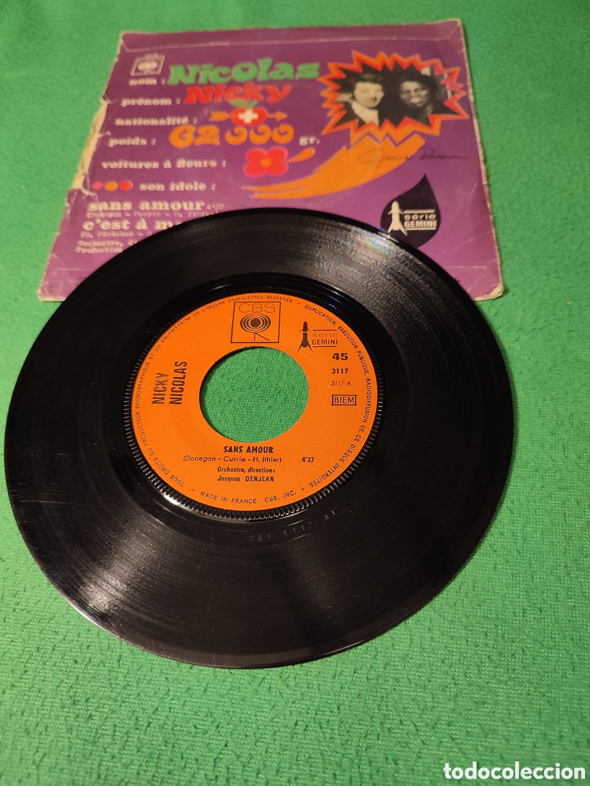 Discos de vinilo: Nicky Nicol&aacute;s - Sans amour - Foto 2