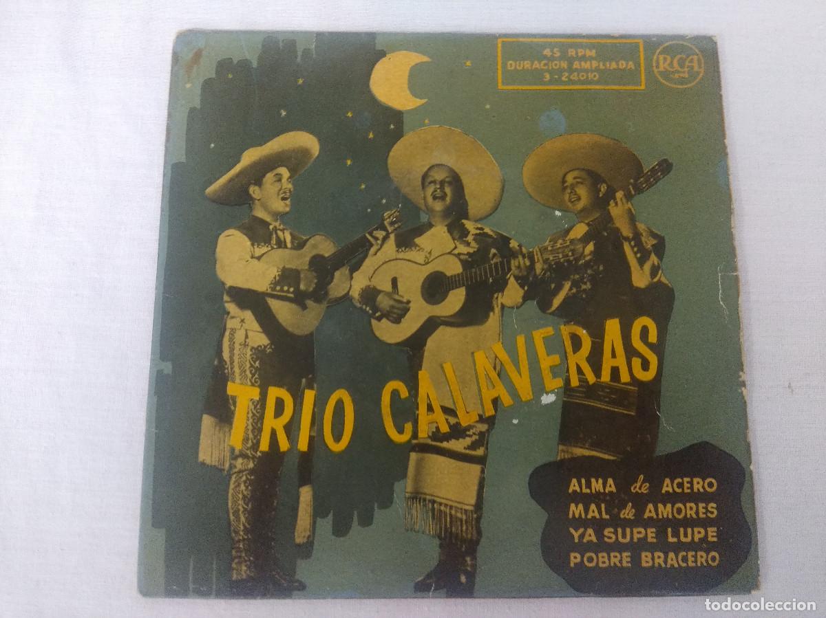Discos de vinilo: TRIO CALAVERAS/ALMA DE ACERO/SINGLE. - Foto 1