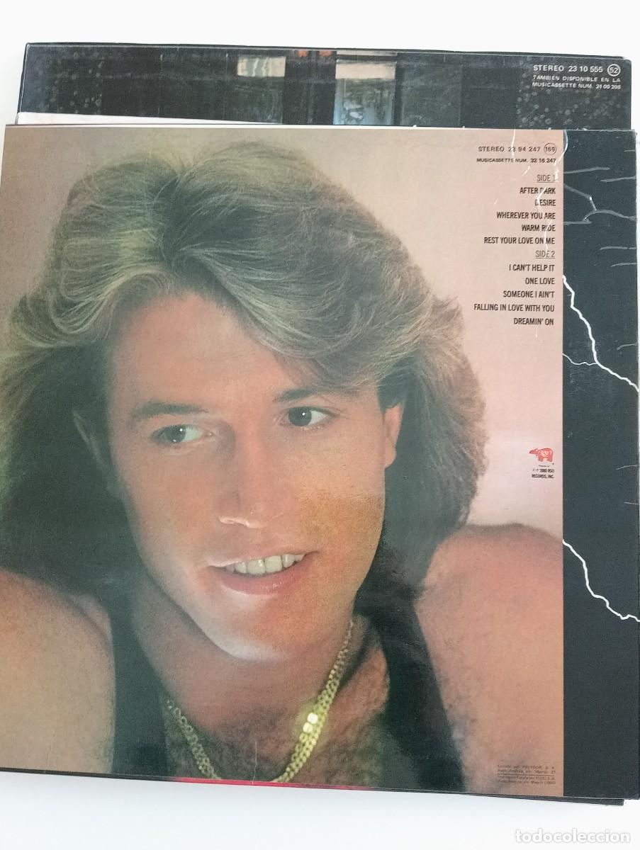 Discos de vinilo: Andy Gibb - After Dark 1980 lp insert - Foto 2