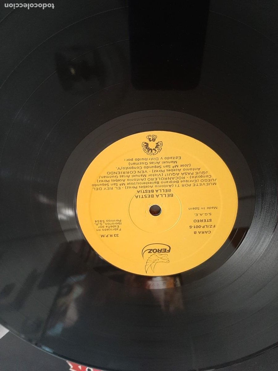 Discos de vinilo: Vinilo BELLA BESTIA 1984 - Foto 4