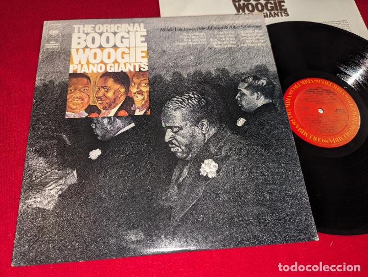 Disques de vinyle: THE ORIGINAL BOOGIE WOOGIE PIANO GIANTS LP 1974 Columbia RAGTIME JAZZY USA Lewis+Ammons++