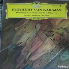 Discos de vinilo: STRAWINSKY - LA CONSAGRACION DE LA PRIMAVERA LP - / KARAJAN - D.G. 1967 - STEREO -