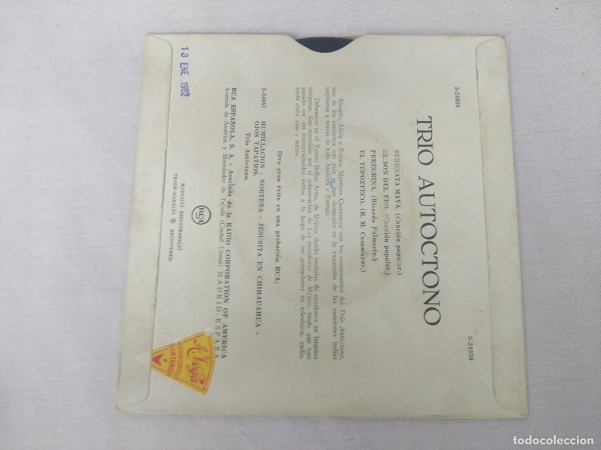 Discos de vinilo: TRIO AUTOCTONO/SERENATA MAYA/SINGLE. - Foto 3