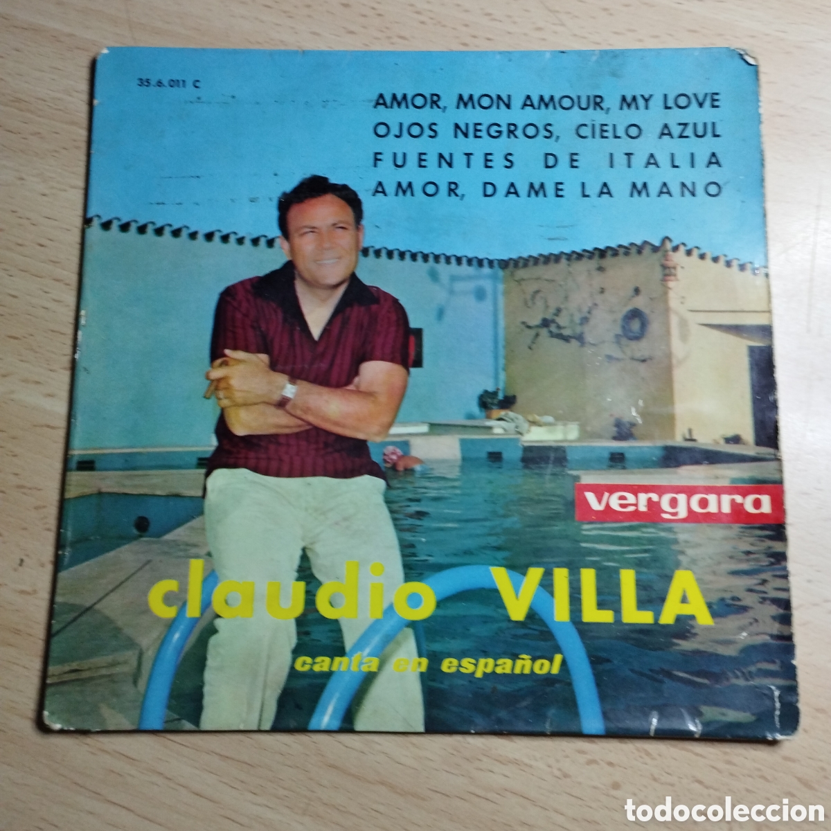 Dischi in vinile: EP 7&rdquo; Cl&aacute;udio Villa ( Canta en espa&ntilde;ol) 1963 Amor ,Mon amour, my love + 3
