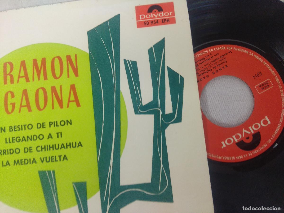 Discos de vinilo: RAMON GAONA/UN BESITO DE PILON/SINGLE. - Foto 2