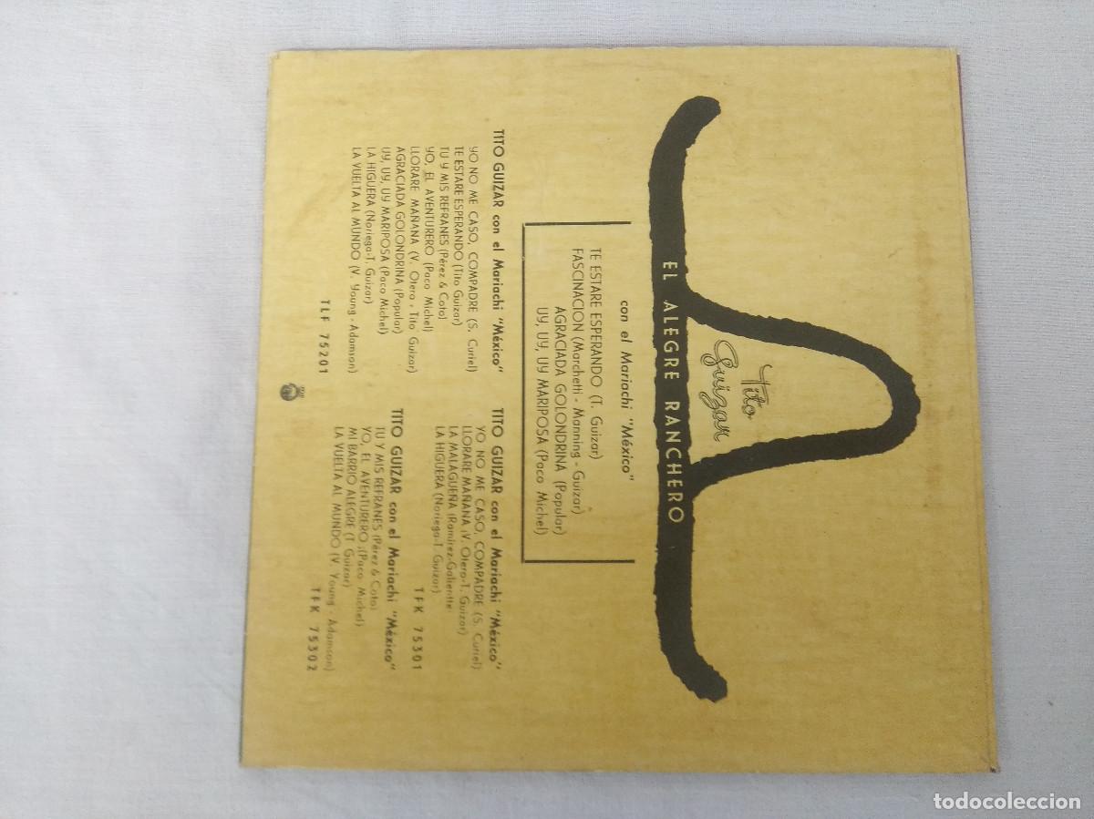 Discos de vinilo: TITO GUIZAR/TE ESTARE ESPERANDO/SINGLE. - Foto 3