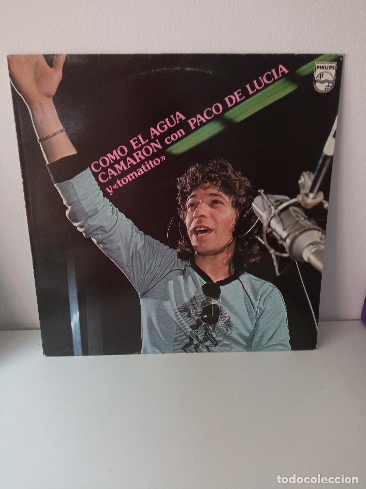 Discos de vinilo: Camaron Con Paco De Lucia Y Tomatito &ndash; Como El Agua - Foto 1