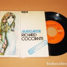 Discos de vinilo: RICHARD COCCIANTE - MARGHERITA (CANTADA EN ESPAÑOL) - SINGLE - 1976