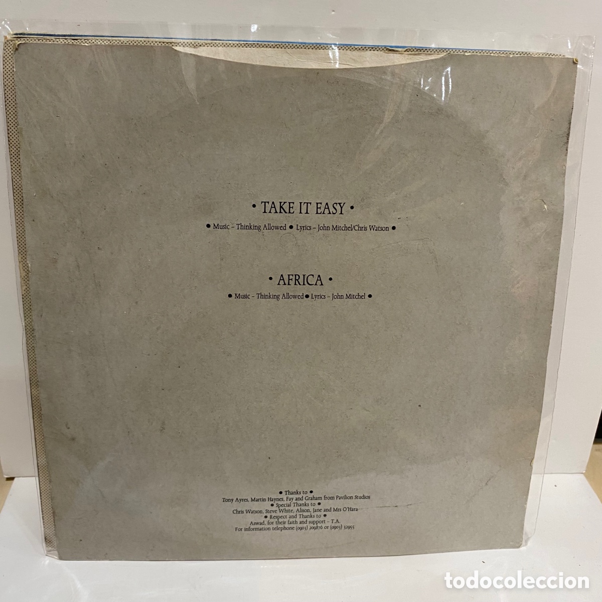 Discos de vinilo: Thinking Allowed - Take It Easy (7&rdquo;) - Foto 2